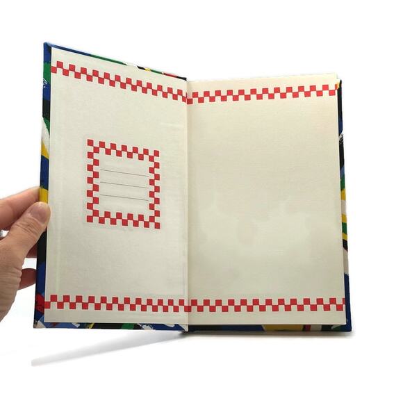 Vintage Blank Notebook, Abstract Art Fabric Cover, 1988 Random House - Picture 7 of 9